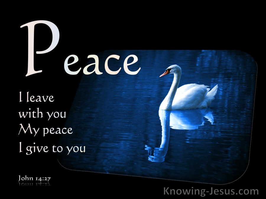 John 14:27 Peace I Leave With You (white)